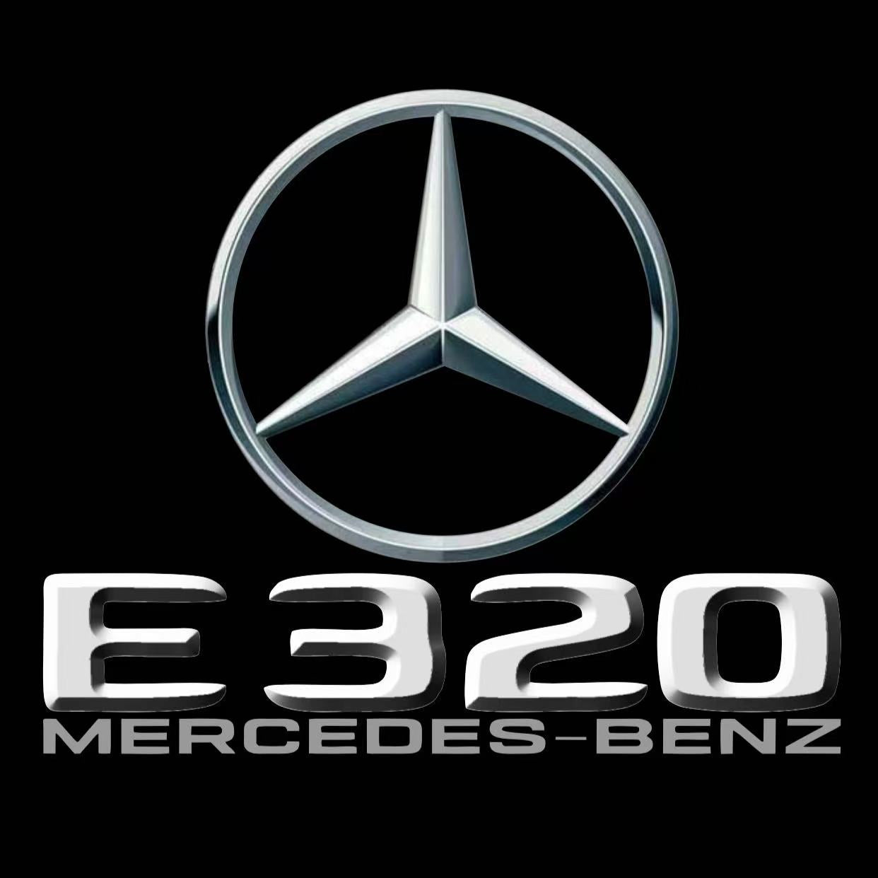 MERCEDES BENZ E320 LOGO PROJECTOT LIGHTS  (quantity 1 = 1 set /2 door lights with 2 logo films)Nr.02M70
