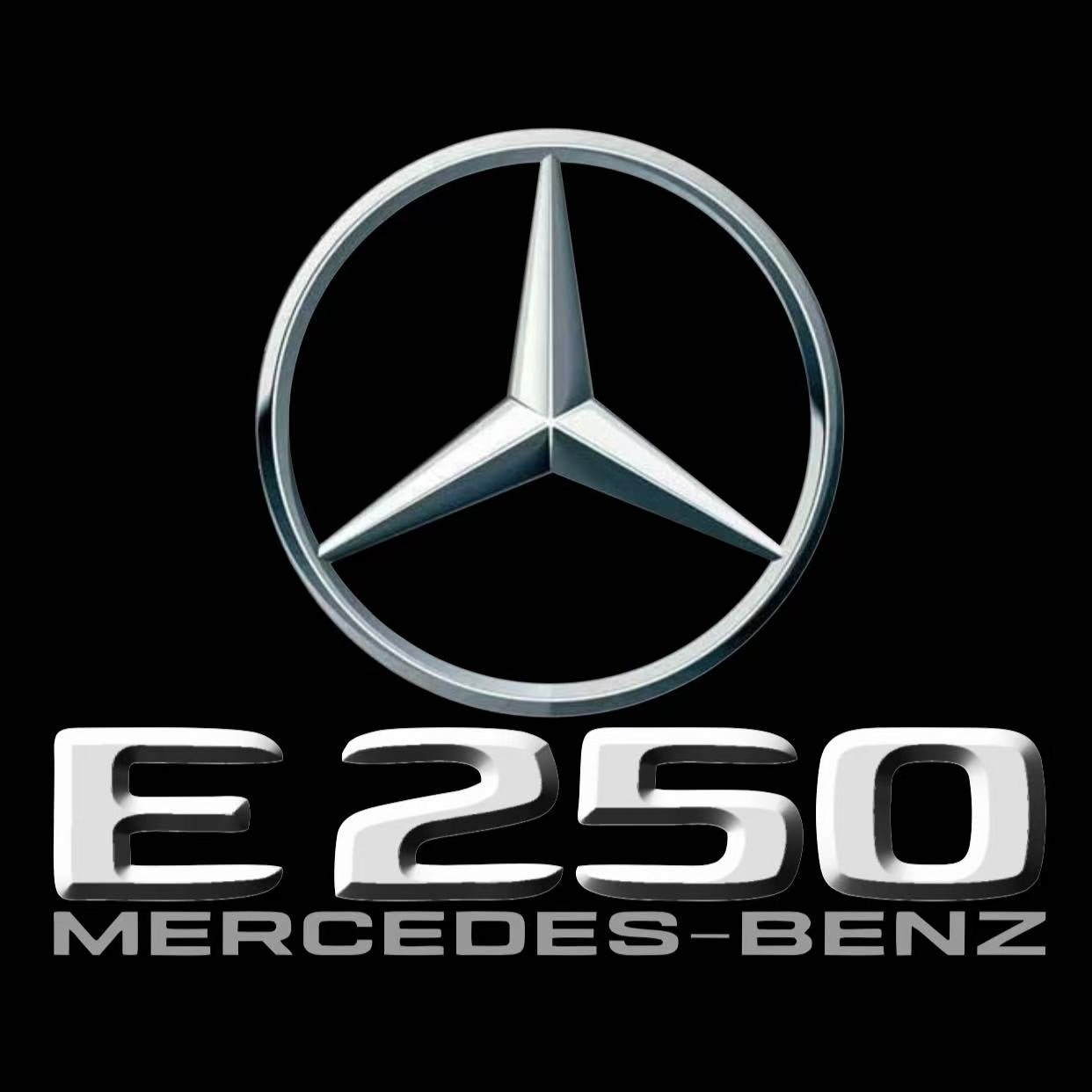 MERCEDES BENZ E250 LOGO PROJECTOT LIGHTS  (quantity 1 = 1 set /2 door lights with 2 logo films)Nr.02M66