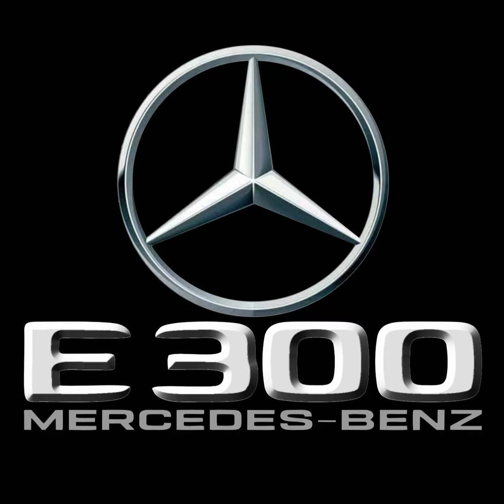 MERCEDES BENZ E300 LOGO PROJECTOT LIGHTS  (quantity 1 = 1 set /2 door lights with 2 logo films)Nr.02M77