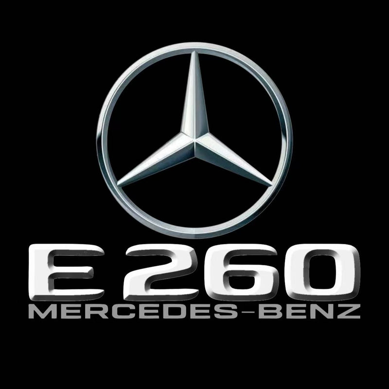 MERCEDES BENZ E260 LOGO PROJECTOT LIGHTS  (quantity 1 = 1 set /2 door lights with 2 logo films)Nr.02M82