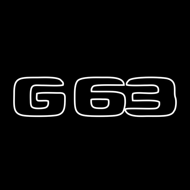 MERCEDES BENZ G63 LOGO PROJECTOT LIGHTS  (quantity 1 = 1 set /2 door lights with 2 logo films)Nr.02M111