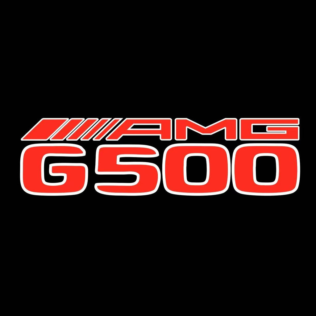 MERCEDES BENZ G500AMG LOGO PROJECTOT LIGHTS  (quantity 1 = 1 set /2 door lights with 2 logo films)Nr.02M110