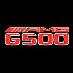 MERCEDES BENZ G500AMG LOGO PROJECTOT LIGHTS  (quantity 1 = 1 set /2 door lights with 2 logo films)Nr.02M110