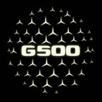 MERCEDES BENZ G500 LOGO PROJECTOT LIGHTS  (quantity 1 = 1 set /2 door lights with 2 logo films)Nr.02M112