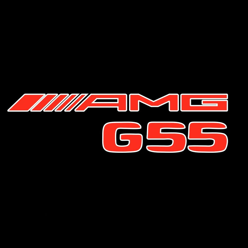 MERCEDES BENZ G55AMG LOGO PROJECTOT LIGHTS  (quantity 1 = 1 set /2 door lights with 2 logo films)Nr.02M106