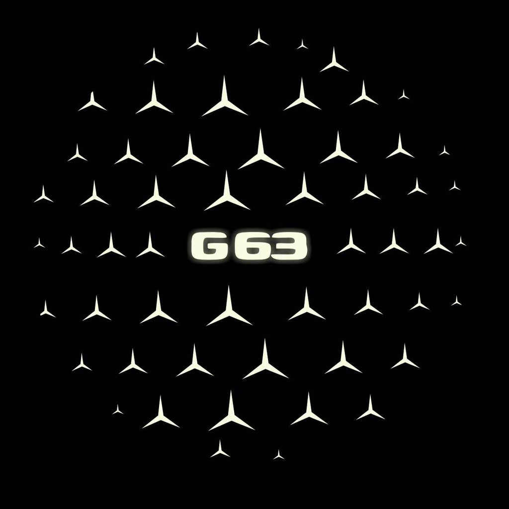 MERCEDES BENZ G63 LOGO PROJECTOT LIGHTS  (quantity 1 = 1 set /2 door lights with 2 logo films)Nr.02M125