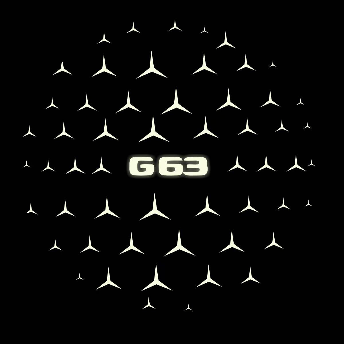 MERCEDES BENZ G63 LOGO PROJECTOT LIGHTS  (quantity 1 = 1 set /2 door lights with 2 logo films)Nr.02M125