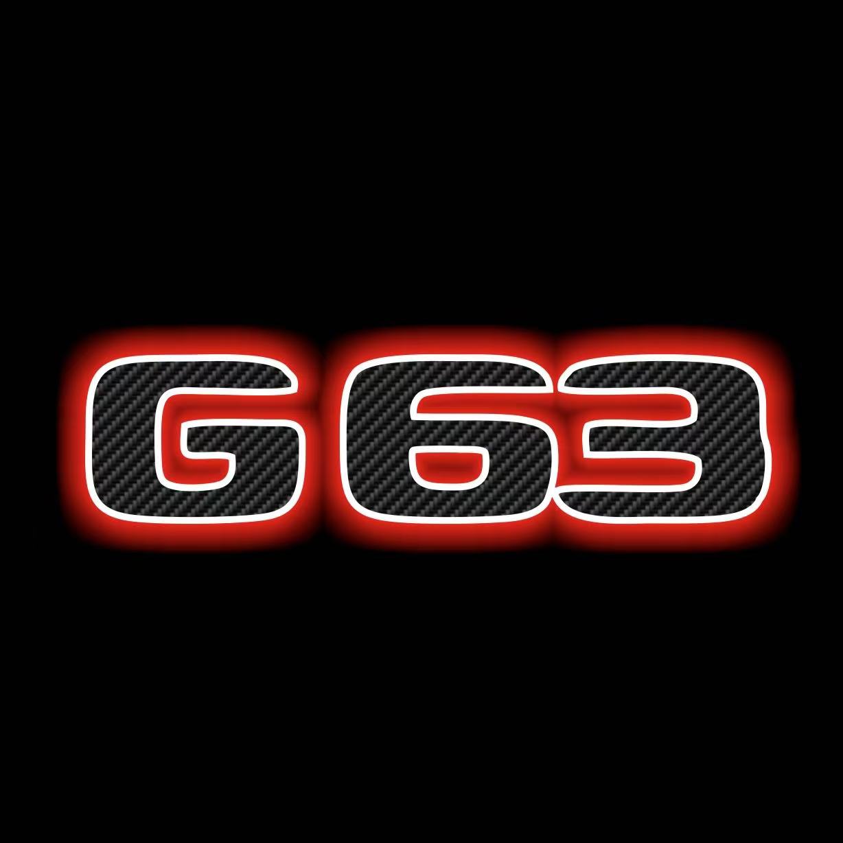 MERCEDES BENZ G63 LOGO PROJECTOT LIGHTS  (quantity 1 = 1 set /2 door lights with 2 logo films)Nr.02M117