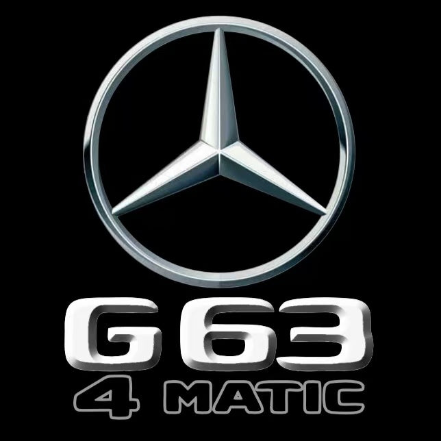 MERCEDES BENZ G63 LOGO PROJECTOT LIGHTS  (quantity 1 = 1 set /2 door lights with 2 logo films)Nr.02M123