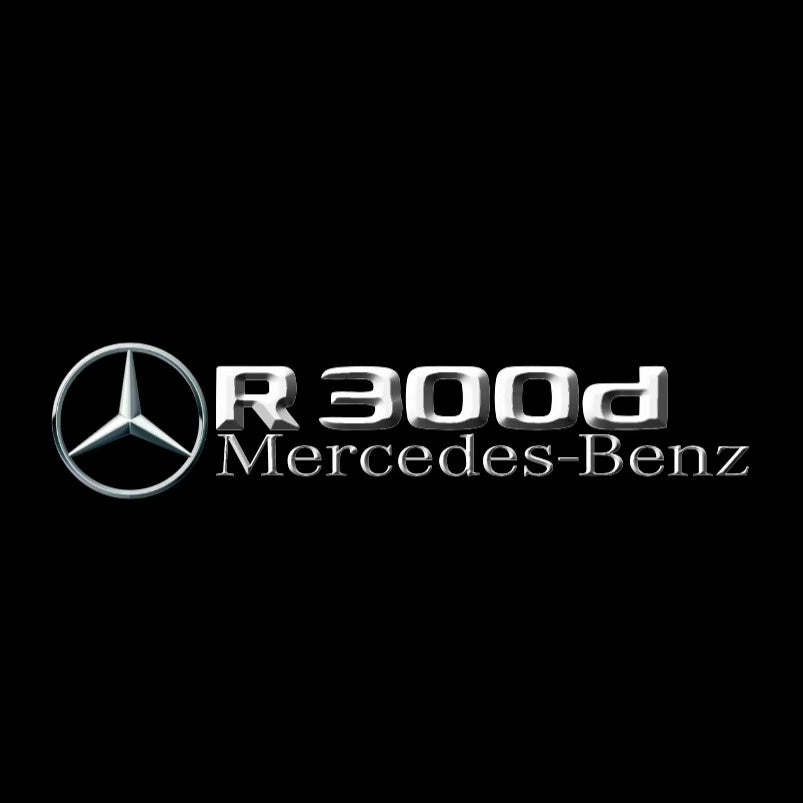 MERCEDES BENZ R 300d LOGO PROJECTOT LIGHTS  (quantity 1 = 1 set /2 door lights with 2 logo films)Nr.02M218