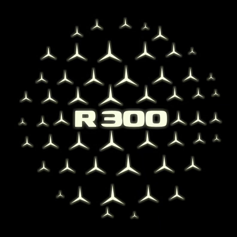 MERCEDES BENZ R 300 LOGO PROJECTOT LIGHTS  (quantity 1 = 1 set /2 door lights with 2 logo films)Nr.02M220