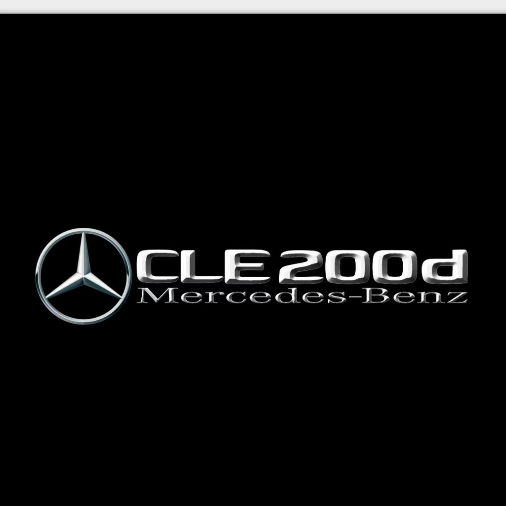 MERCEDES BENZ CLE 200d LOGO PROJECTOT LIGHTS  (quantity 1 = 1 set /2 door lights with 2 logo films)Nr.02M490