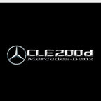 MERCEDES BENZ CLE 200d LOGO PROJECTOT LIGHTS  (quantity 1 = 1 set /2 door lights with 2 logo films)Nr.02M490
