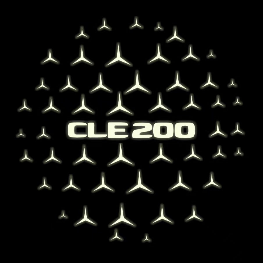 MERCEDES BENZ CLE 200 LOGO PROJECTOT LIGHTS  (quantity 1 = 1 set /2 door lights with 2 logo films)Nr.02M487