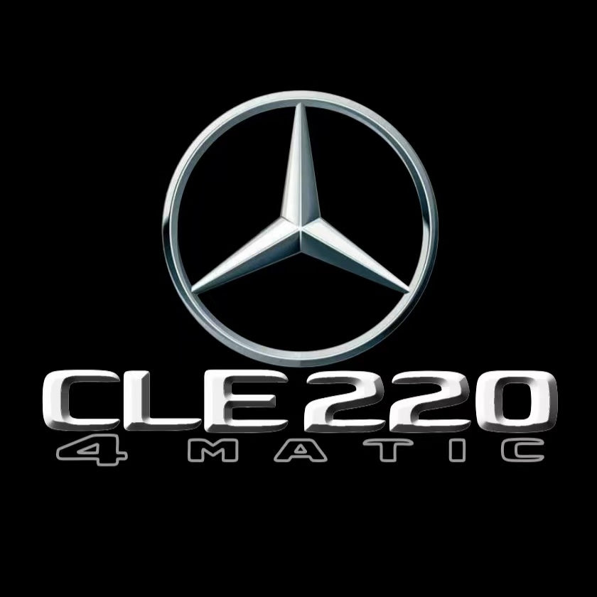MERCEDES BENZ CLE 220 LOGO PROJECTOT LIGHTS  (quantity 1 = 1 set /2 door lights with 2 logo films)Nr.02M493