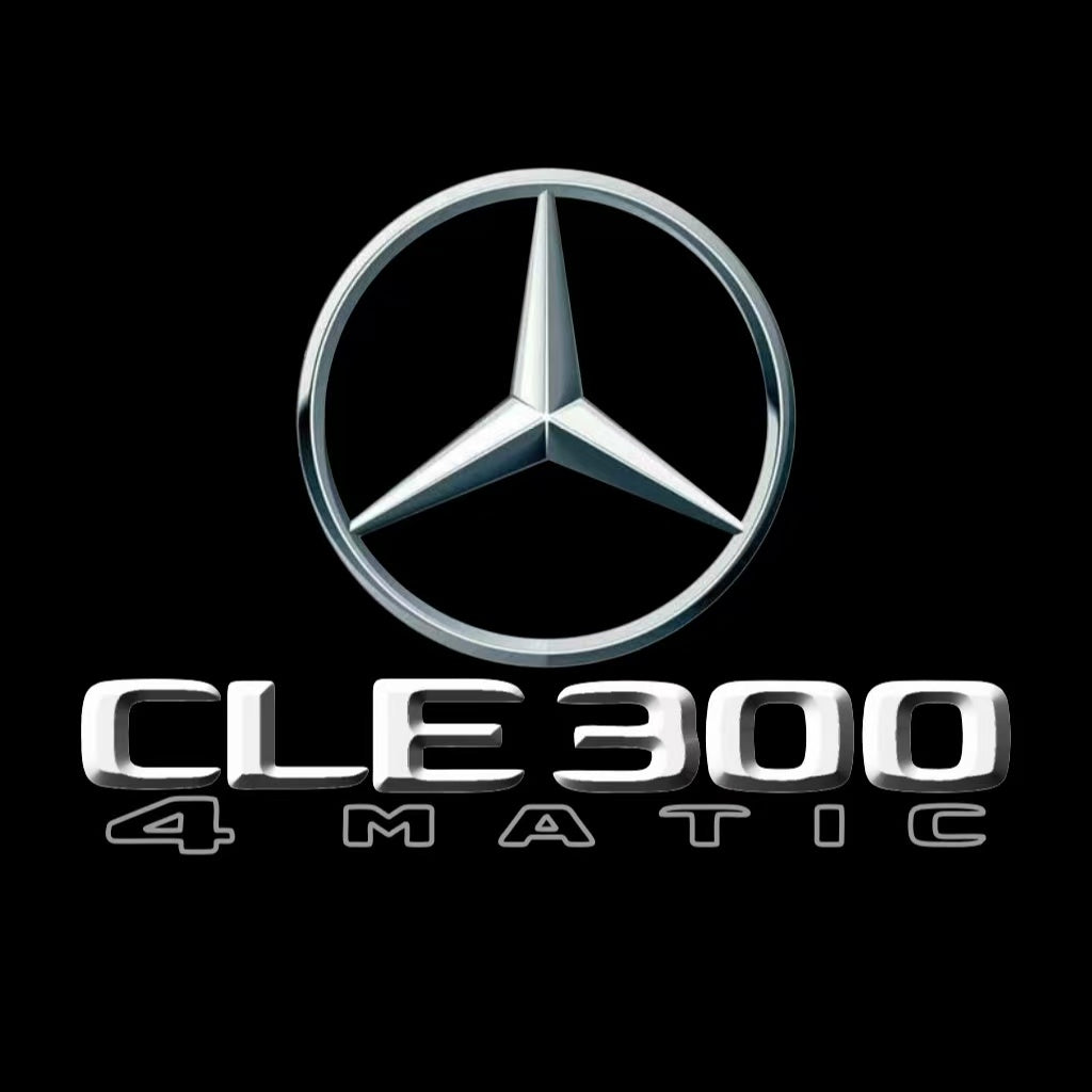 MERCEDES BENZ CLE 300 LOGO PROJECTOT LIGHTS  (quantity 1 = 1 set /2 door lights with 2 logo films)Nr.02M491