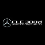 MERCEDES BENZ CLE 300d LOGO PROJECTOT LIGHTS  (quantity 1 = 1 set /2 door lights with 2 logo films)Nr.02M496