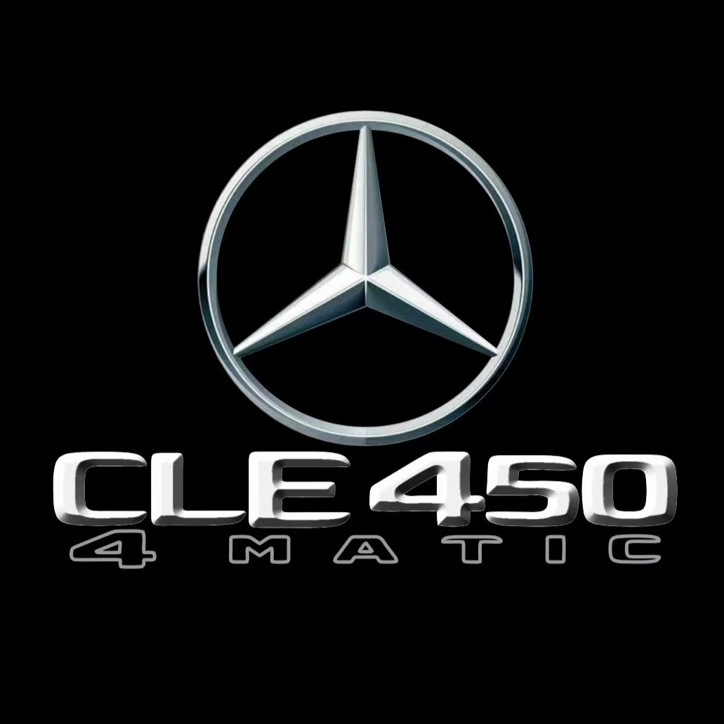 MERCEDES BENZ CLE 450 LOGO PROJECTOT LIGHTS  (quantity 1 = 1 set /2 door lights with 2 logo films)Nr.02M497