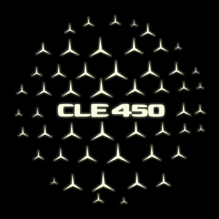 MERCEDES BENZ CLE 450 LOGO PROJECTOT LIGHTS  (quantity 1 = 1 set /2 door lights with 2 logo films)Nr.02M495