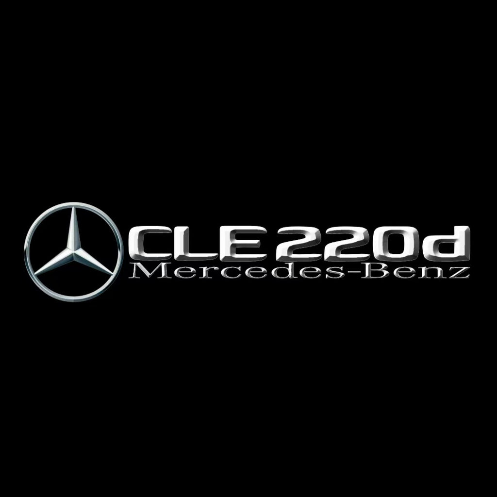 MERCEDES BENZ CLE 220d LOGO PROJECTOT LIGHTS  (quantity 1 = 1 set /2 door lights with 2 logo films)Nr.02M489