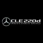 MERCEDES BENZ CLE 220d LOGO PROJECTOT LIGHTS  (quantity 1 = 1 set /2 door lights with 2 logo films)Nr.02M489