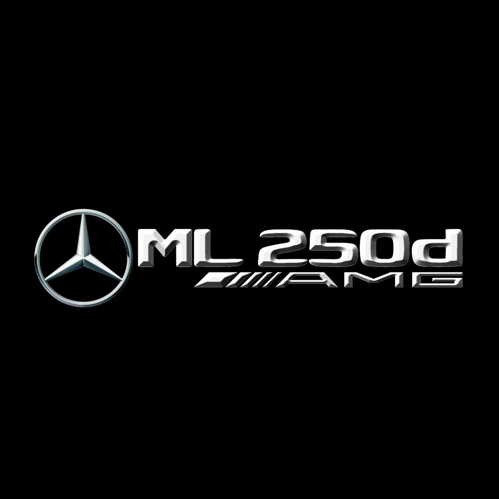 MERCEDES BENZ ML250d LOGO PROJECTOT LIGHTS  (quantity 1 = 1 set /2 door lights with 2 logo films)Nr.02M393