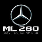 MERCEDES BENZ ML280 LOGO PROJECTOT LIGHTS  (quantity 1 = 1 set /2 door lights with 2 logo films)Nr.02M396