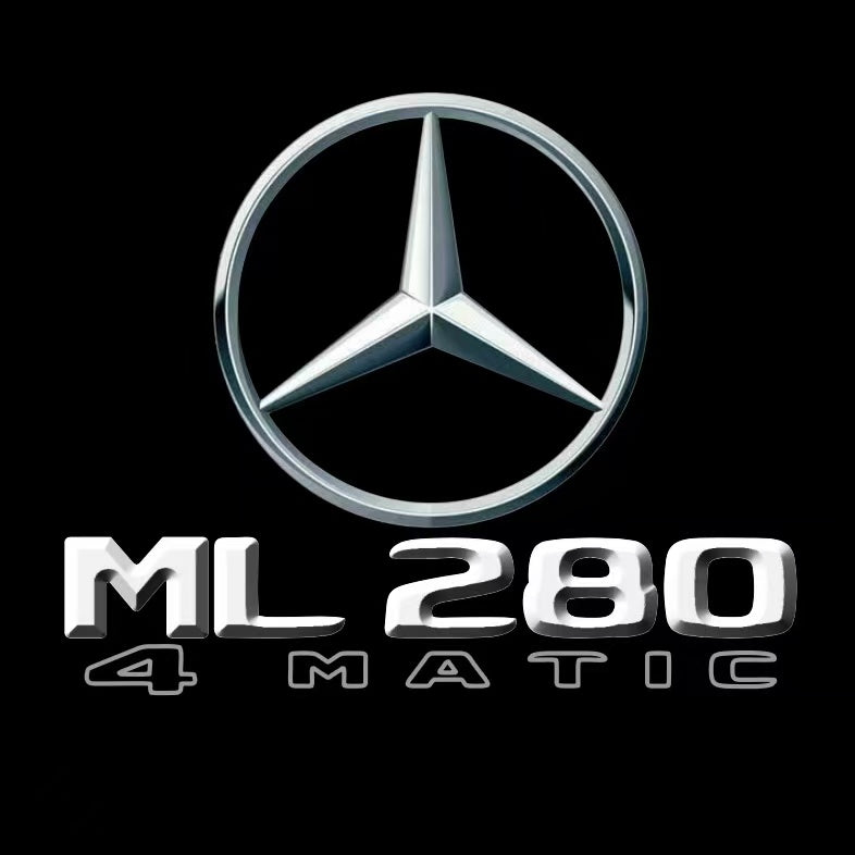 MERCEDES BENZ ML280 LOGO PROJECTOT LIGHTS  (quantity 1 = 1 set /2 door lights with 2 logo films)Nr.02M396