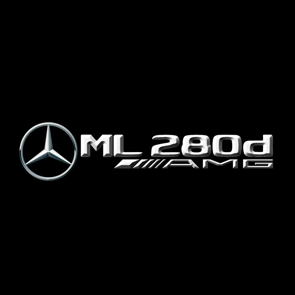 MERCEDES BENZ ML280 LOGO PROJECTOT LIGHTS  (quantity 1 = 1 set /2 door lights with 2 logo films)Nr.02M398