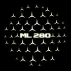 MERCEDES BENZ ML280 AMG LOGO PROJECTOT LIGHTS  (quantity 1 = 1 set /2 door lights with 2 logo films)Nr.02M397
