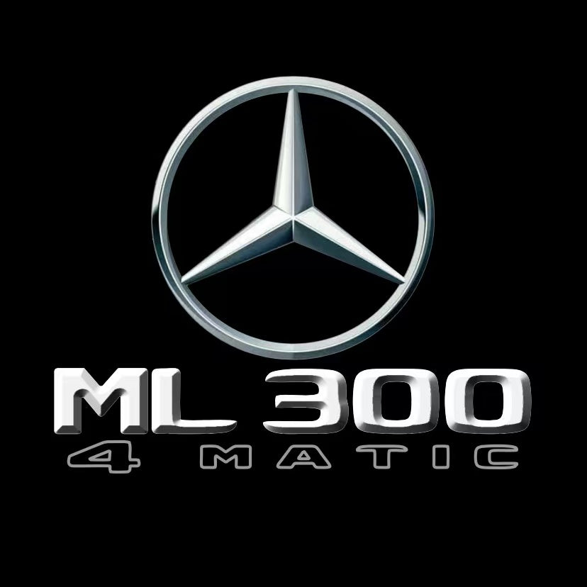 MERCEDES BENZ ML300 LOGO PROJECTOT LIGHTS  (quantity 1 = 1 set /2 door lights with 2 logo films)Nr.02M400