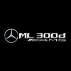 MERCEDES BENZ ML300d LOGO PROJECTOT LIGHTS  (quantity 1 = 1 set /2 door lights with 2 logo films)Nr.02M399