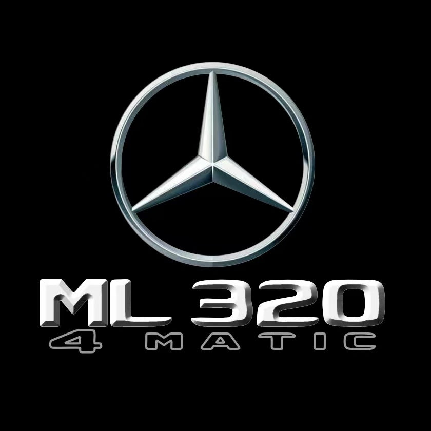 MERCEDES BENZ ML320 LOGO PROJECTOT LIGHTS  (quantity 1 = 1 set /2 door lights with 2 logo films)Nr.02M403