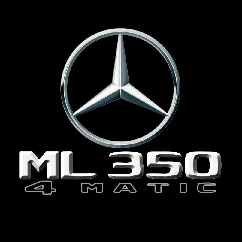 MERCEDES BENZ ML350 LOGO PROJECTOT LIGHTS  (quantity 1 = 1 set /2 door lights with 2 logo films)Nr.02M407