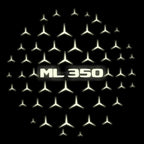 MERCEDES BENZ ML350 LOGO PROJECTOT LIGHTS  (quantity 1 = 1 set /2 door lights with 2 logo films)Nr.02M408