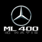 MERCEDES BENZ ML400 LOGO PROJECTOT LIGHTS  (quantity 1 = 1 set /2 door lights with 2 logo films)Nr.02M409