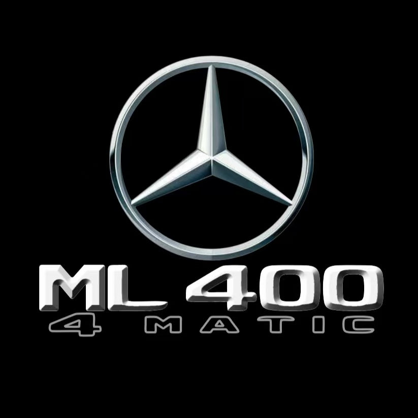 MERCEDES BENZ ML400 LOGO PROJECTOT LIGHTS  (quantity 1 = 1 set /2 door lights with 2 logo films)Nr.02M409