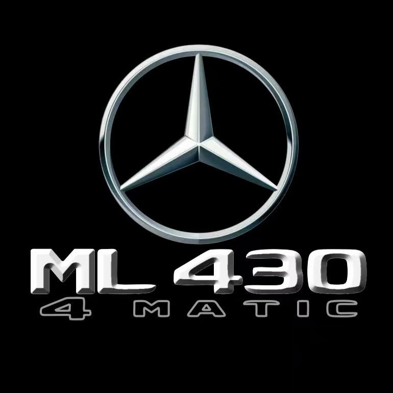 MERCEDES BENZ ML430 LOGO PROJECTOT LIGHTS  (quantity 1 = 1 set /2 door lights with 2 logo films)Nr.02M413