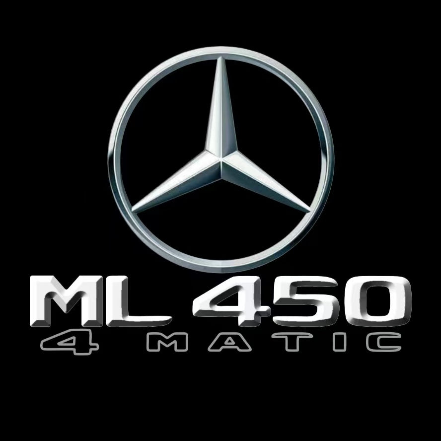 MERCEDES BENZ ML450 LOGO PROJECTOT LIGHTS  (quantity 1 = 1 set /2 door lights with 2 logo films)Nr.02M415