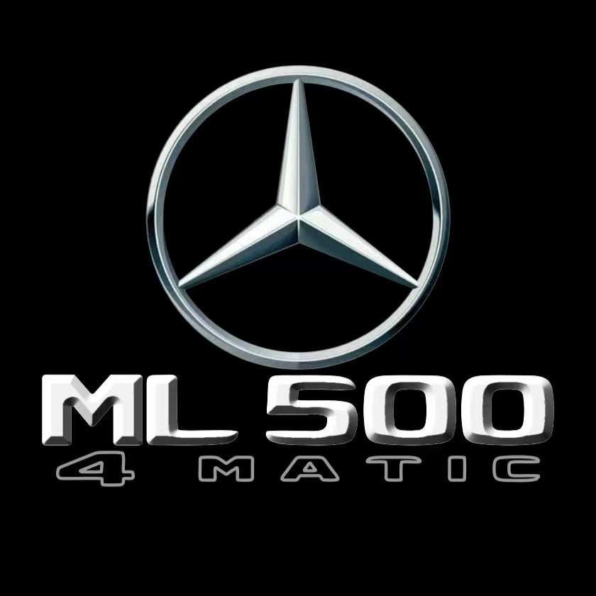 MERCEDES BENZ ML500 LOGO PROJECTOT LIGHTS  (quantity 1 = 1 set /2 door lights with 2 logo films)Nr.02M420