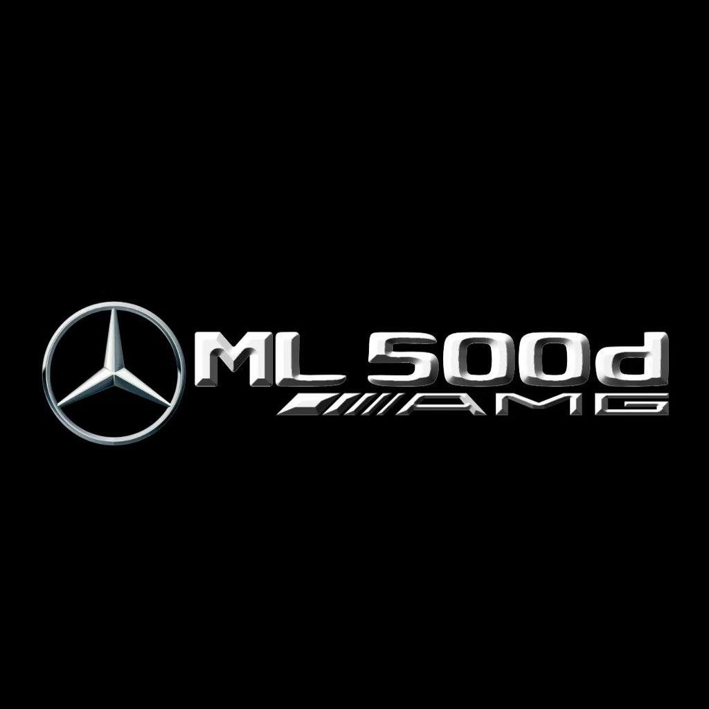 MERCEDES BENZ ML500d LOGO PROJECTOT LIGHTS  (quantity 1 = 1 set /2 door lights with 2 logo films)Nr.02M418