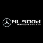 MERCEDES BENZ ML500d LOGO PROJECTOT LIGHTS  (quantity 1 = 1 set /2 door lights with 2 logo films)Nr.02M418