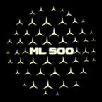 MERCEDES BENZ ML500 LOGO PROJECTOT LIGHTS  (quantity 1 = 1 set /2 door lights with 2 logo films)Nr.02M419