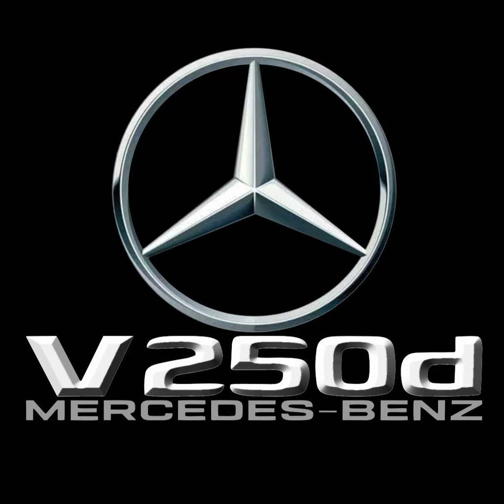 MERCEDES BENZ V250d LOGO PROJECTOT LIGHTS  (quantity 1 = 1 set /2 door lights with 2 logo films)Nr.02M131