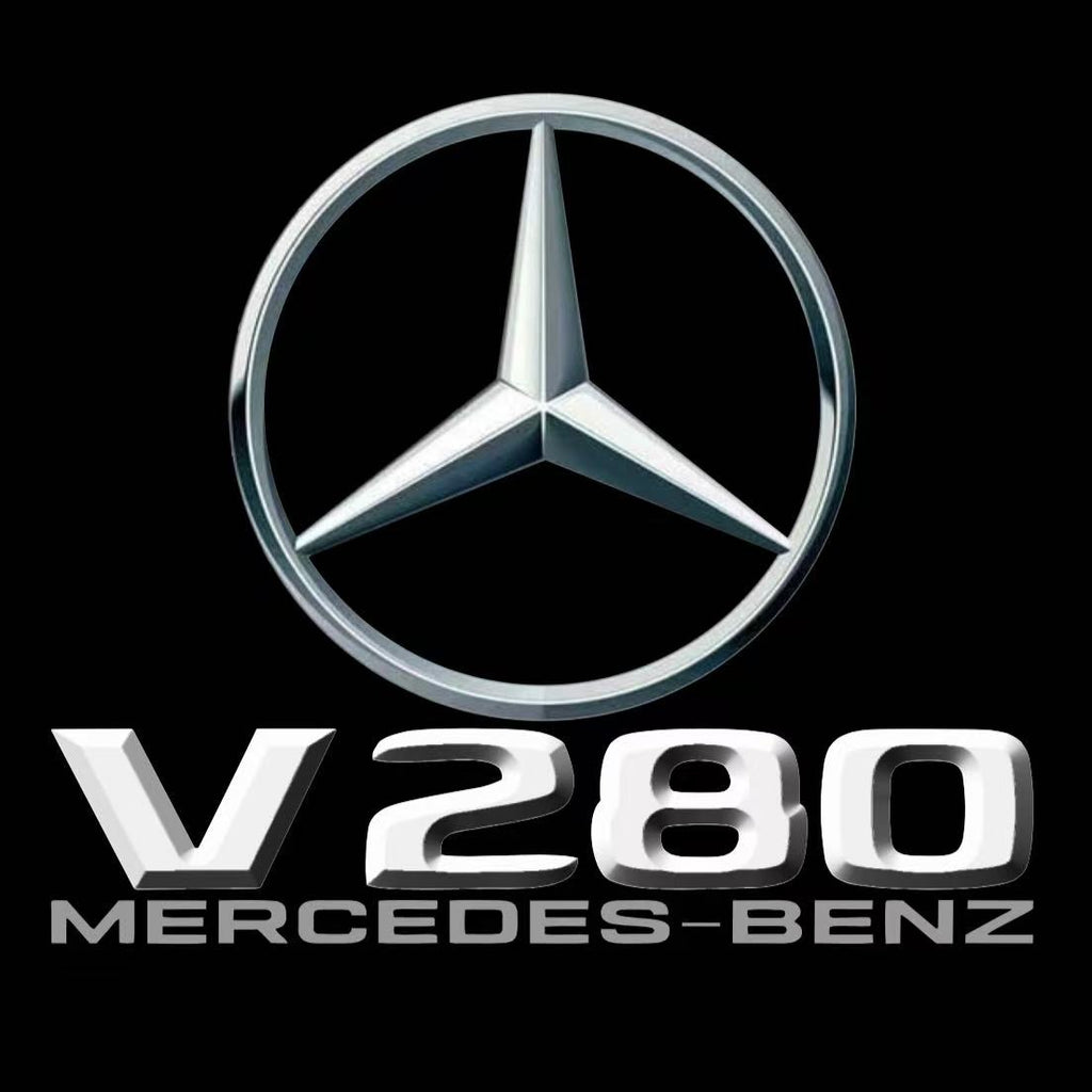 MERCEDES BENZ V280 LOGO PROJECTOT LIGHTS  (quantity 1 = 1 set /2 door lights with 2 logo films)Nr.02M137