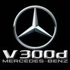 MERCEDES BENZ V300d LOGO PROJECTOT LIGHTS  (quantity 1 = 1 set /2 door lights with 2 logo films)Nr.02M136