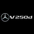 MERCEDES BENZ V250d LOGO PROJECTOT LIGHTS  (quantity 1 = 1 set /2 door lights with 2 logo films)Nr.02M142