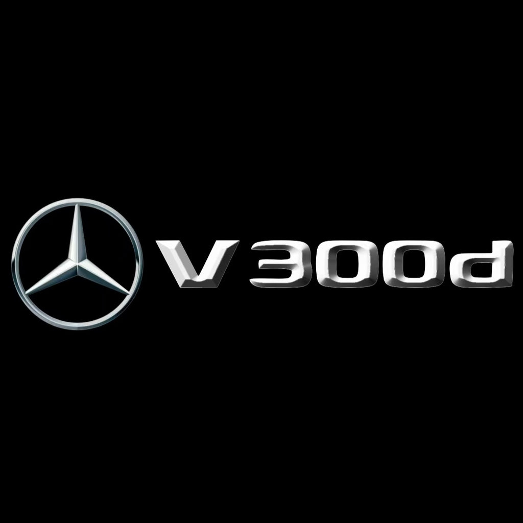 MERCEDES BENZ V300d LOGO PROJECTOT LIGHTS  (quantity 1 = 1 set /2 door lights with 2 logo films)Nr.02M132