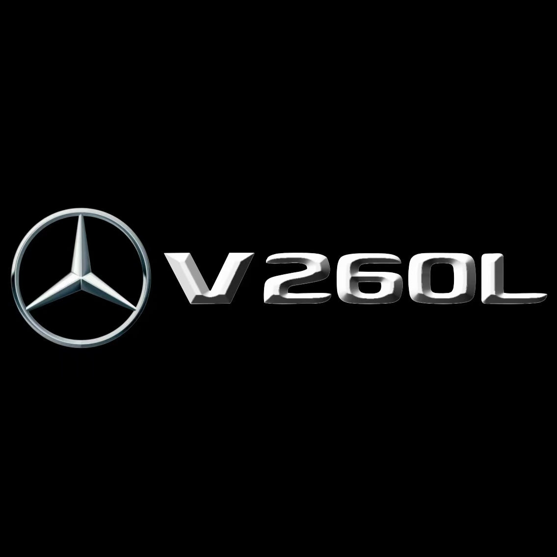MERCEDES BENZ V260L LOGO PROJECTOT LIGHTS  (quantity 1 = 1 set /2 door lights with 2 logo films)Nr.02M140