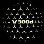 MERCEDES BENZ V300d LOGO PROJECTOT LIGHTS  (quantity 1 = 1 set /2 door lights with 2 logo films)Nr.02M134
